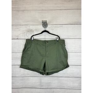 Old Navy Plus Size Green Washed OG Chino Shorts Size 3X